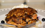 Carrot blueberry pancakes by worseenemy