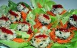 Grilled Turkey Meatball Lettuce Wraps