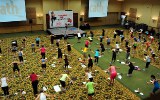 Aerial Shot of Total Body Sculpt Class