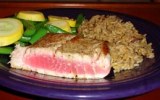 Seared Tuna, Veggies and Rice