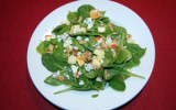 Apple, Walnut and Spinach Salad with Maple Vinaigrette