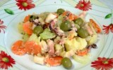Octopus salad Mediterranean style