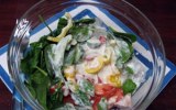 Creamy smoked chicken salad
