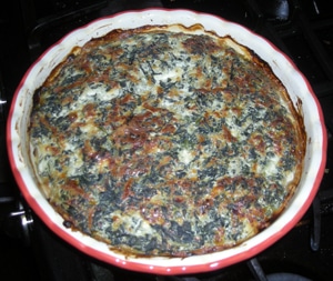 Good for you Spinach Quiche 