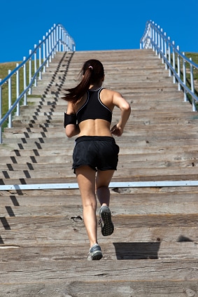 Does climbing stairs discount help reduce thigh fat