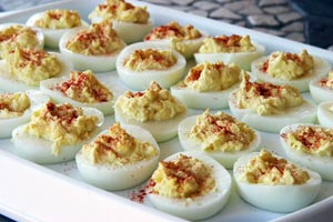 Not So-Sinful Deviled Eggs