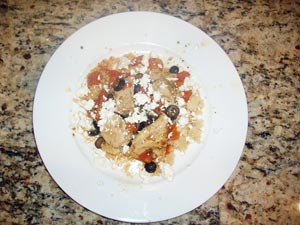 Greek Chicken With Tomatoes, Olives, Feta and Couscous