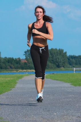 woman running