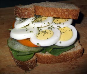 Egg Sandwich Garden-Style