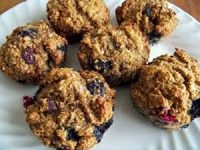 Blueberry Oatmeal Bran Muffins/w Flaxseed by galina885