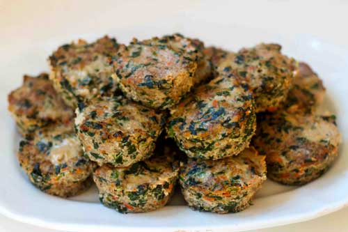 Turkey Spinach Meatloaf Muffins