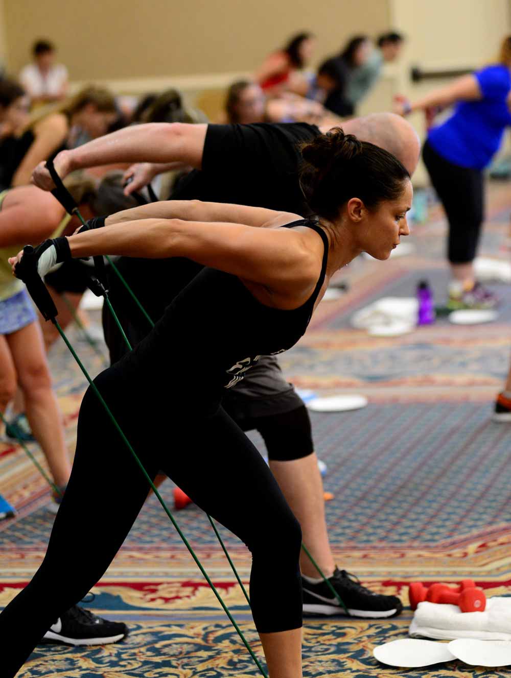 image of an isolation exercise during the Cathe Daytona Road Trip