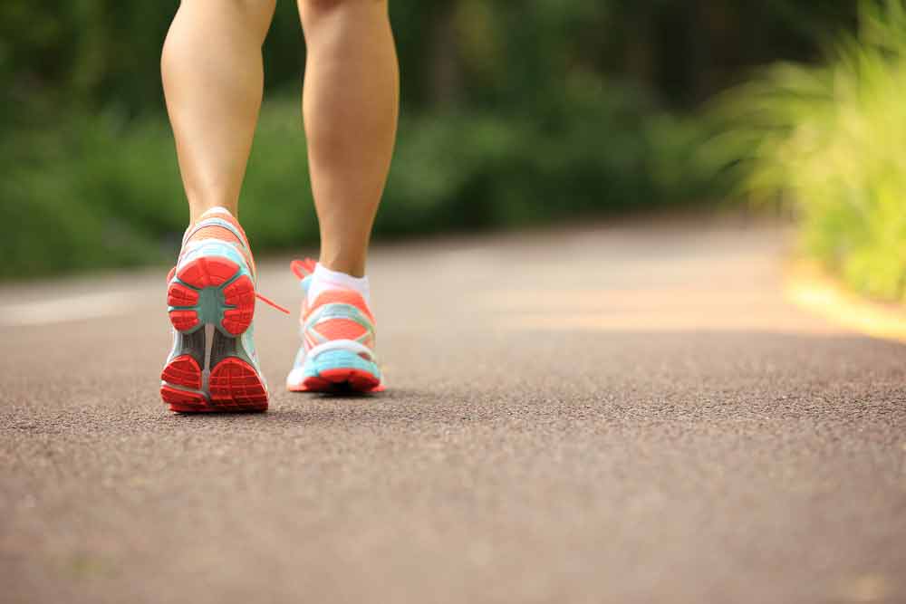 image of a person walking after a meal