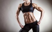 image of a very fit young woman with great muscle tone and low body fat