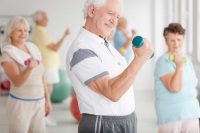 The negative health effects of lack of exercise may be more pronounced for elderly people.