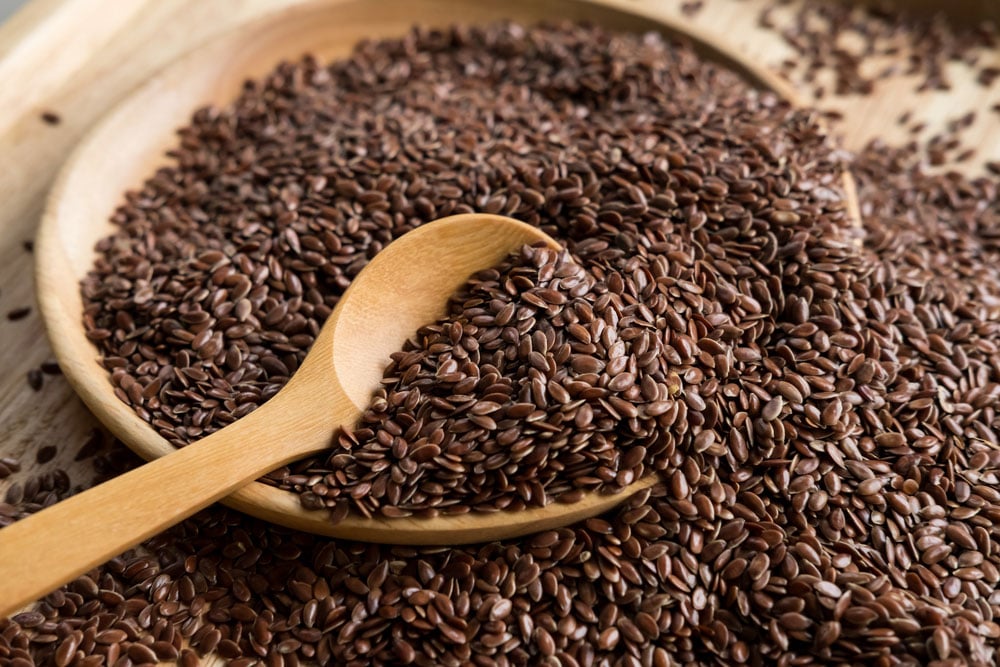 Healthy foods like flaxseed