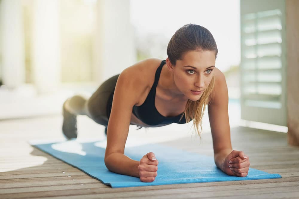 Planks are a popular isometric exercise