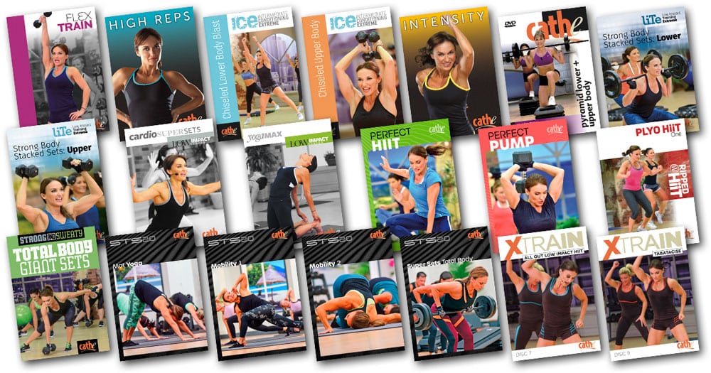 Cathe's July 2025 workout rotation